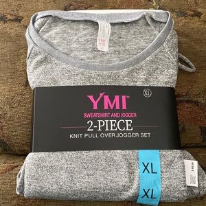YMI Sweatshirt & Jogger 2 pc Set Size XL NWT